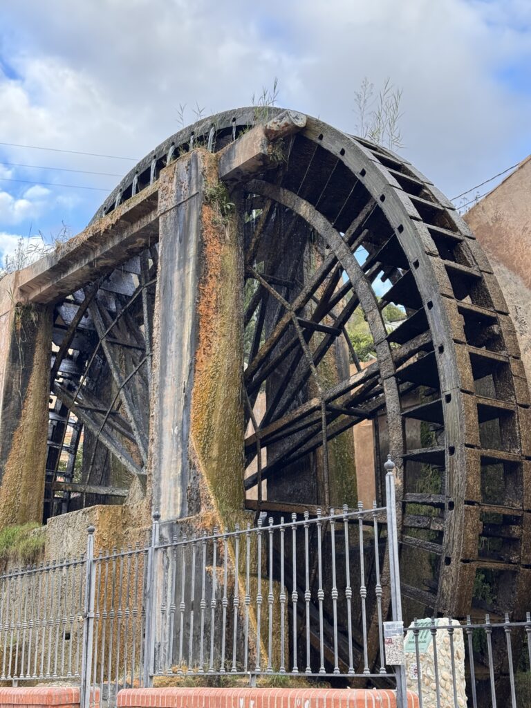 La noria mas grande de Europa en funcionamiento, en Abarán, Murcia.